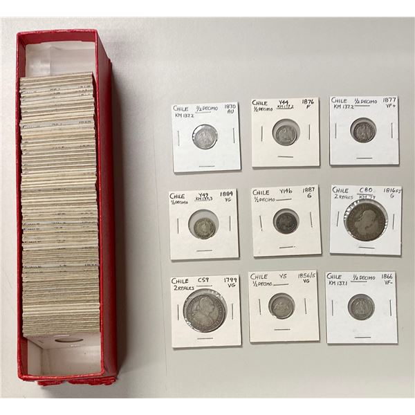 CHILE: LOT of 75 items