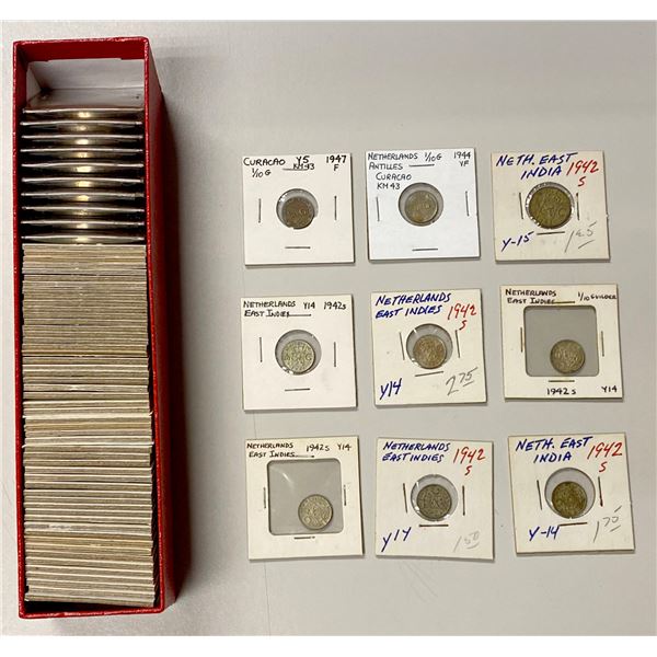 CURAÇAO: LOT of 65 coins