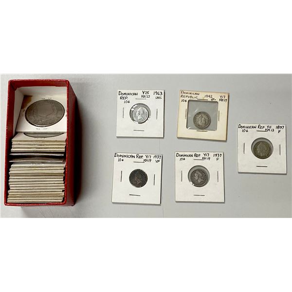 DOMINICAN REPUBLIC: LOT of 26 coins