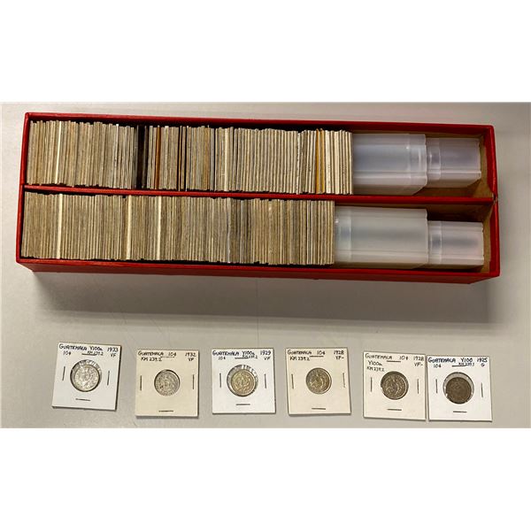 GUATEMALA: LOT of 206 coins