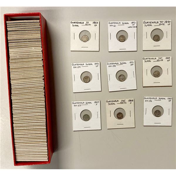 GUATEMALA: LOT of 94 coins