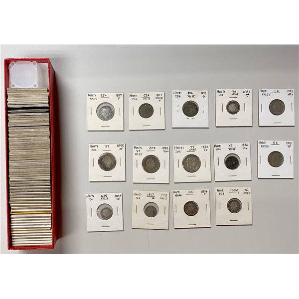 HAITI: LOT of 80 coins