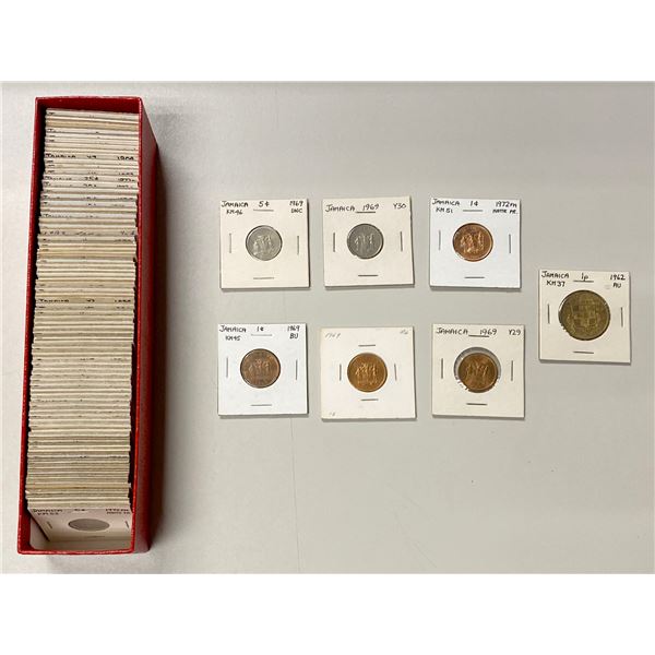 JAMAICA: LOT of 82 coins