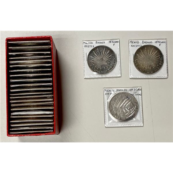 MEXICO: Republic, LOT of 25 coins