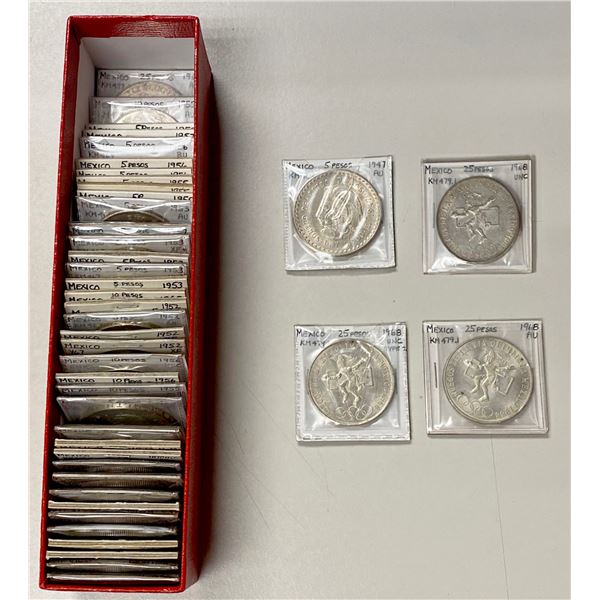 MEXICO: LOT of 42 coins