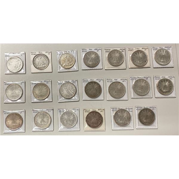 MEXICO: LOT of 20 coins