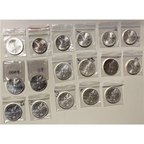 MEXICO: LOT of 17 coins