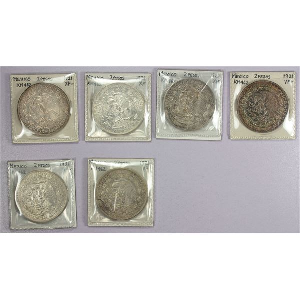 MEXICO: LOT of 6 coins