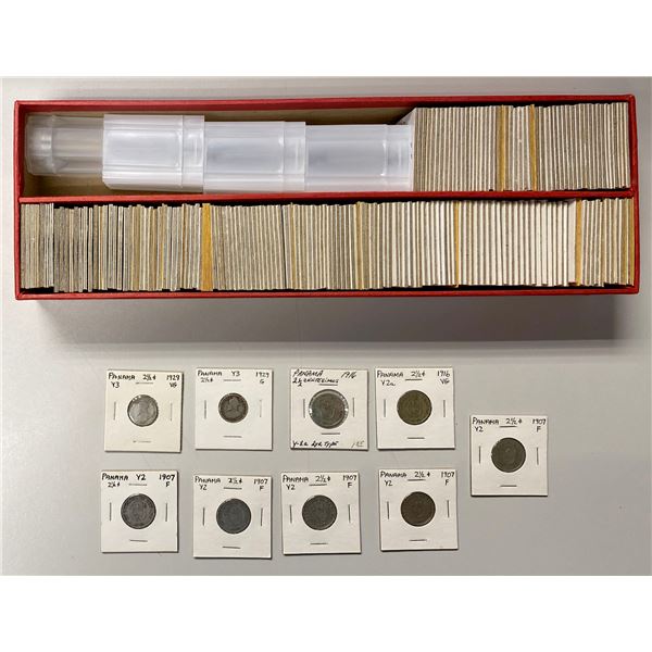 PANAMA: LOT of 205 coins