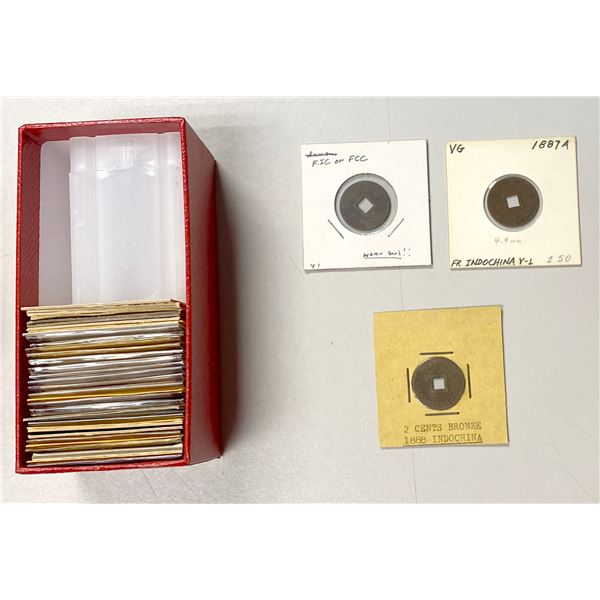 FRENCH INDOCHINA: LOT of 34 coins