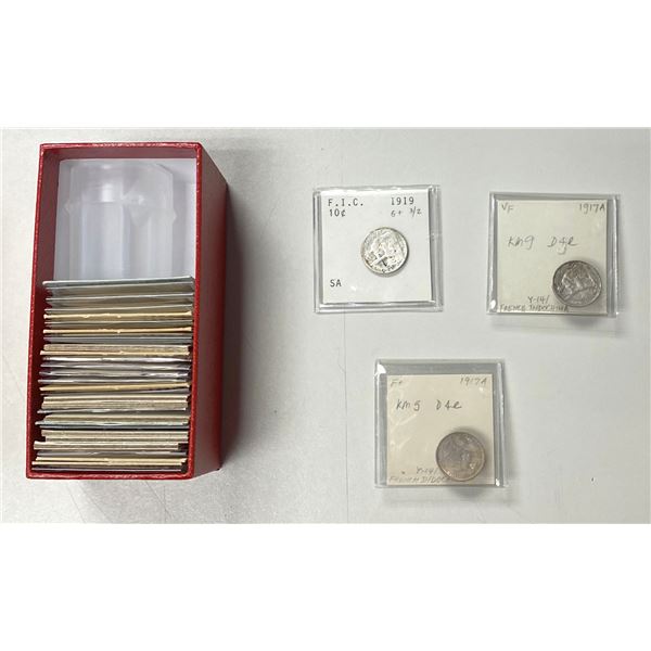 FRENCH INDOCHINA: LOT of 32 coins