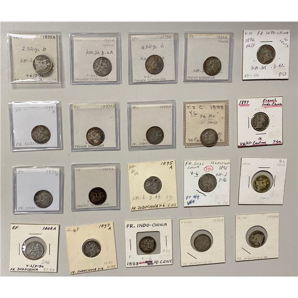 FRENCH INDOCHINA: LOT of 20 coins