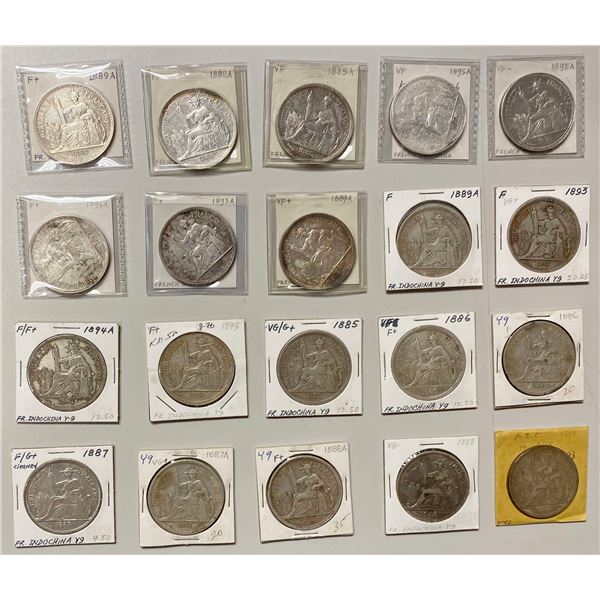 FRENCH INDOCHINA: LOT of 20 coins