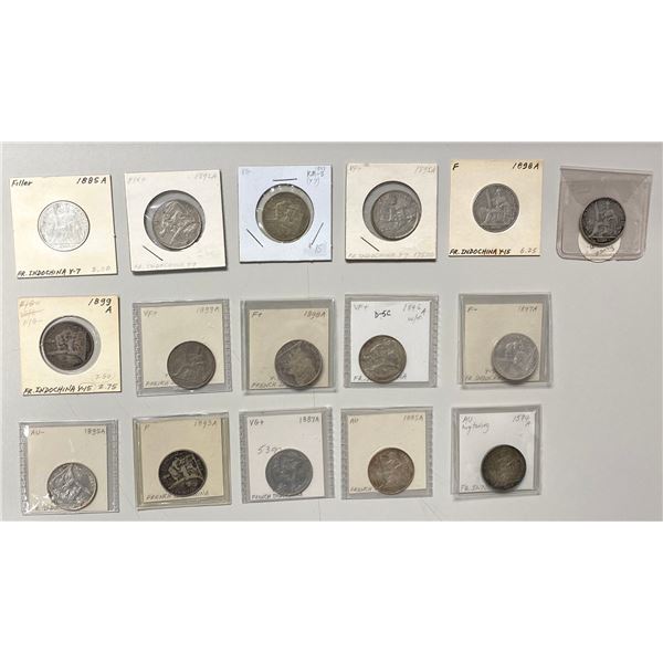 FRENCH INDOCHINA: LOT of 16 coins