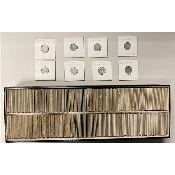 JAPAN: LOT of 404 coins