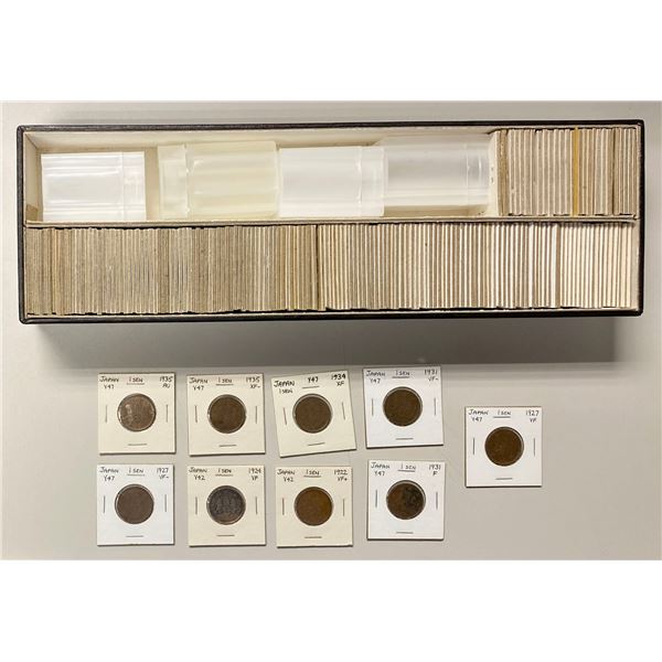 JAPAN: LOT of 170 coins