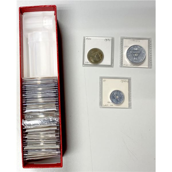 LAOS: LOT of 37 coins