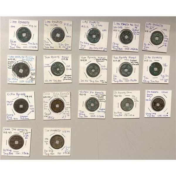 CHINA: LOT of 17 coins