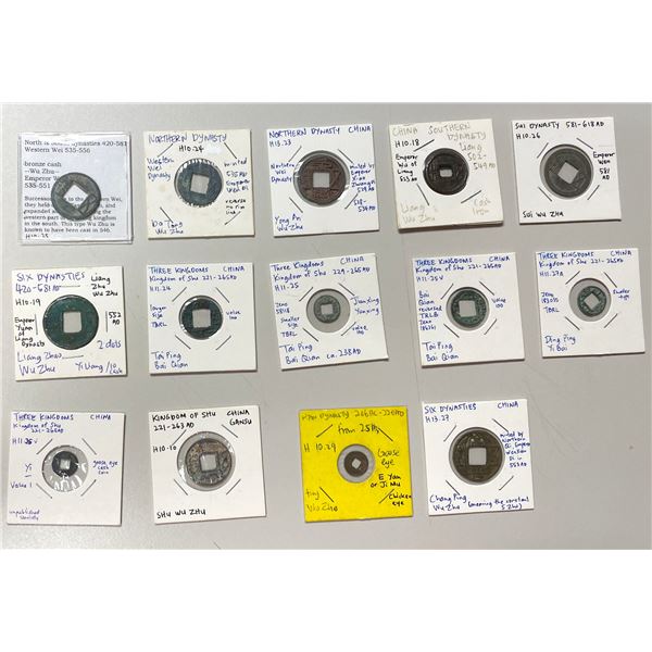 CHINA: LOT of 14 coin