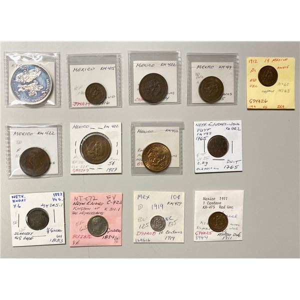 WORLDWIDE: LOT of 13 coins