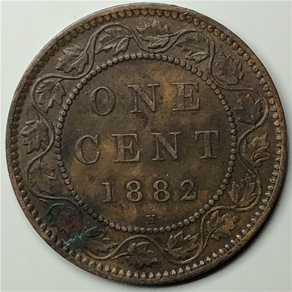 Canadian Large Cent 1882 EF++