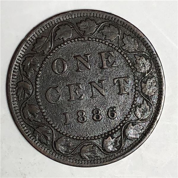 Canadian Large Cent 1886 VF