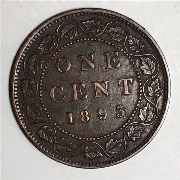 Canadian Large Cent 1893 EF