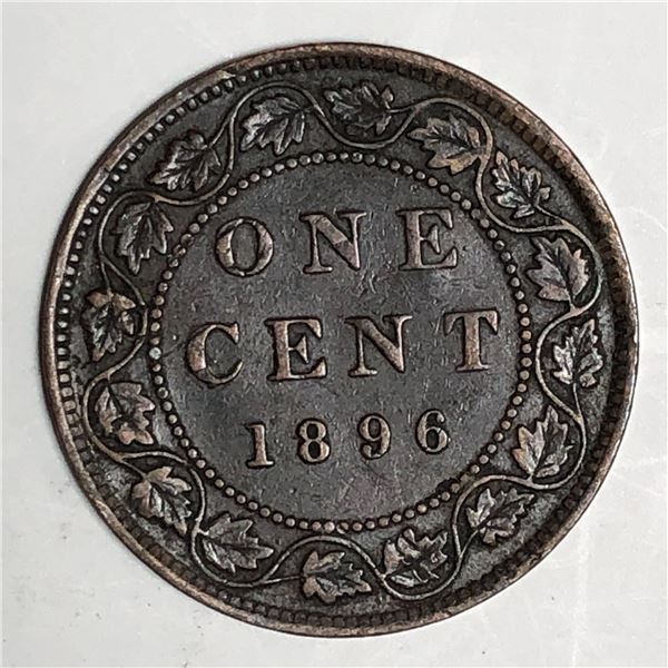 Canadian Large Cent 1896 VF+