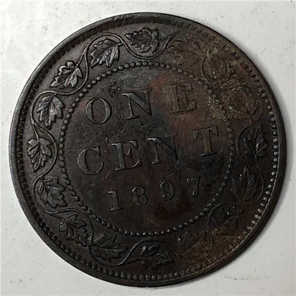 Canadian Large Cent 1897 EF