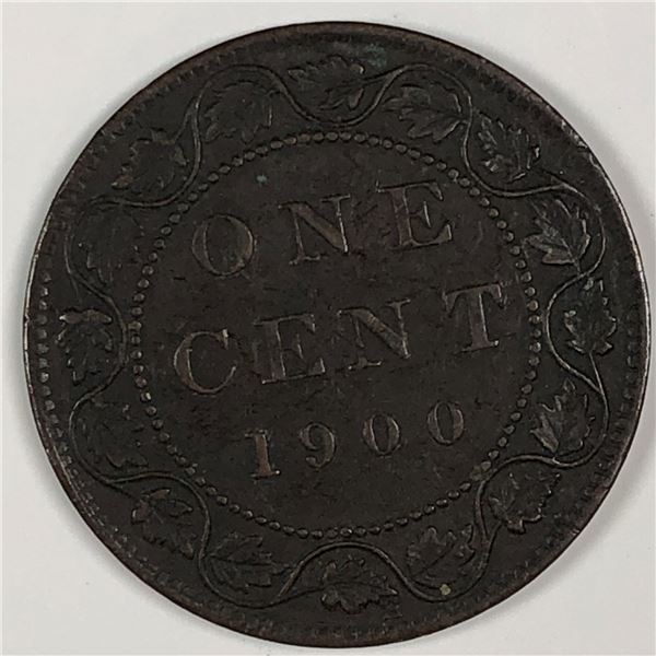 Canadian Large Cent 1900H EF++