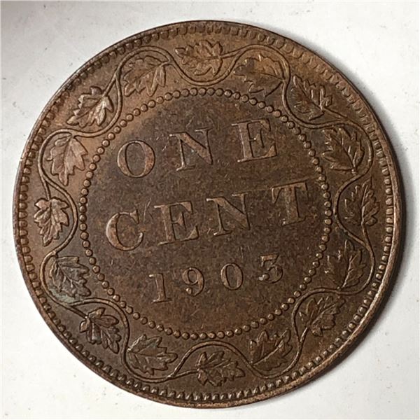 Canadian Large Cent 1903 AU