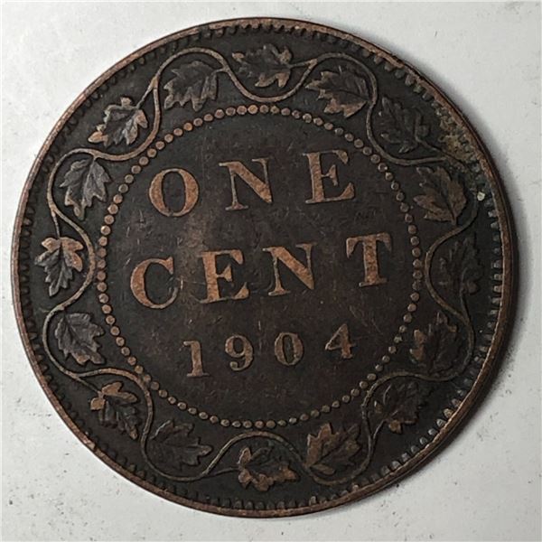 Canadian Large Cent 1904 VF+