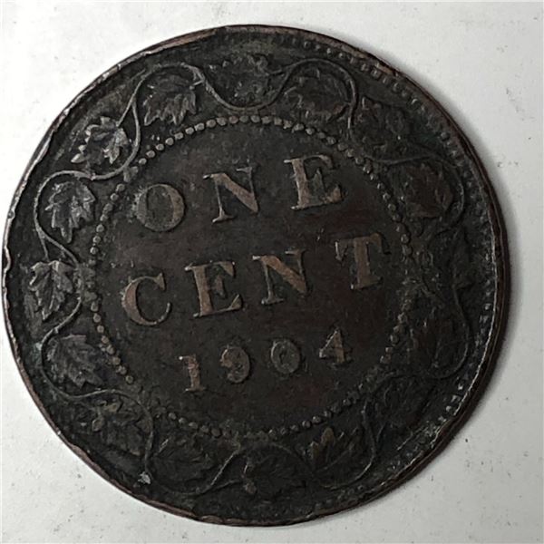 Canadian Large Cent 1904 VF