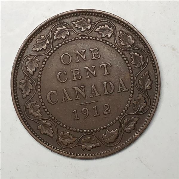 Canadian Large Cent 1912 VF