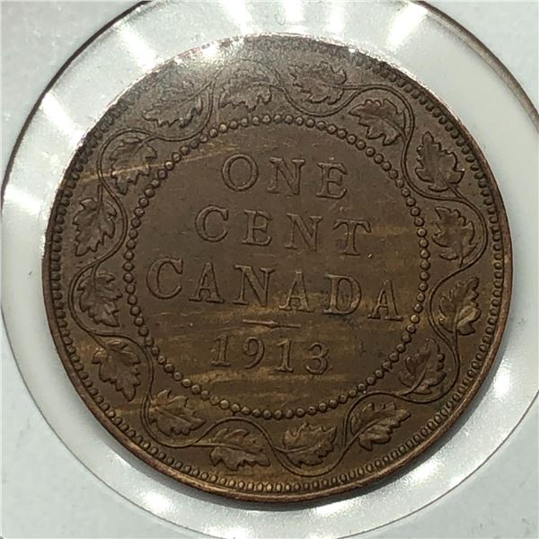 Canadian Large Cent 1913 EF+++