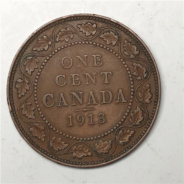 Canadian Large Cent 1913 VF