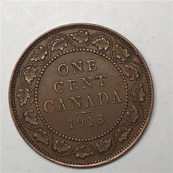 Canadian Large Cent 1913 VF