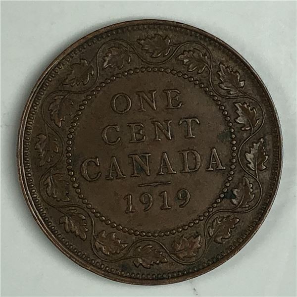 Canadian Large Cent 1919 EF++