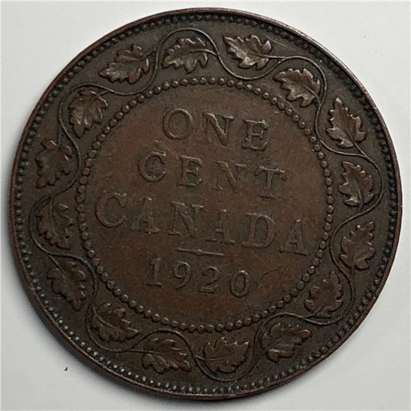 Canadian Large Cent 1920