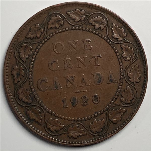 Canadian Large Cent 1920