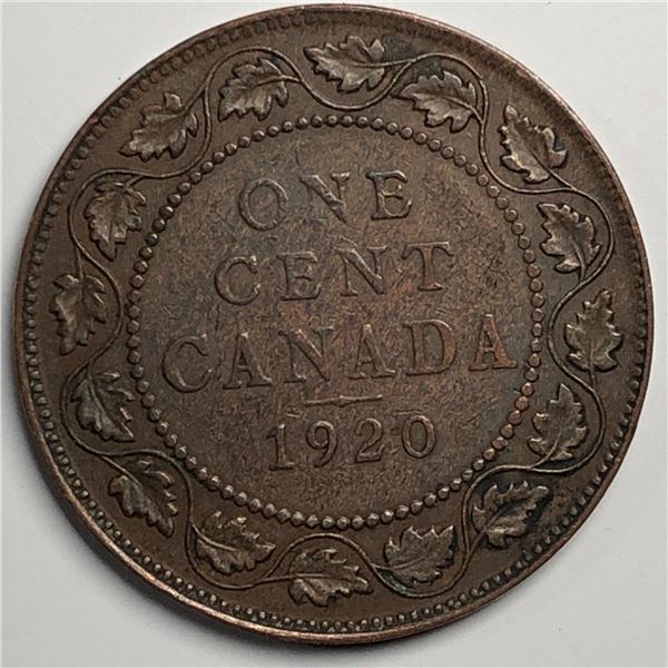 Canadian Large Cent 1920