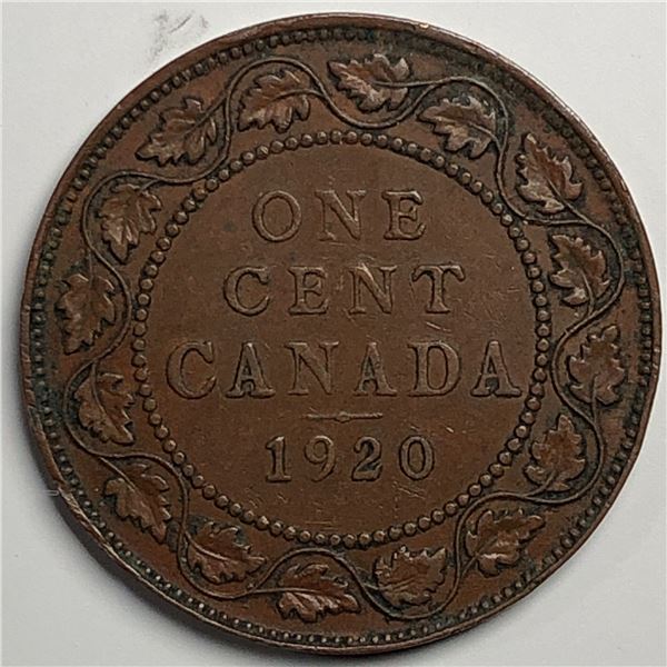 Canadian Large Cent 1920