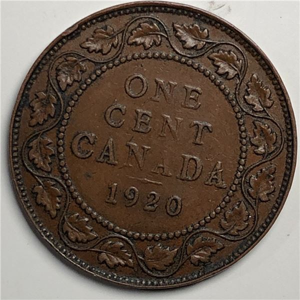 Canadian Large Cent 1920