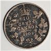 Image 1 : Canadian .10 Cent Dime 1902H