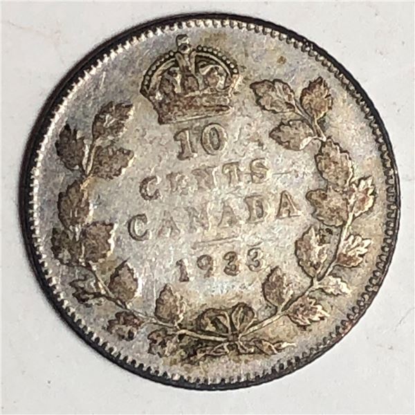 Canadian .10 Cent Dime 1933