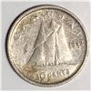 Image 1 : Canadian .10 Cent Dime 1942 F+