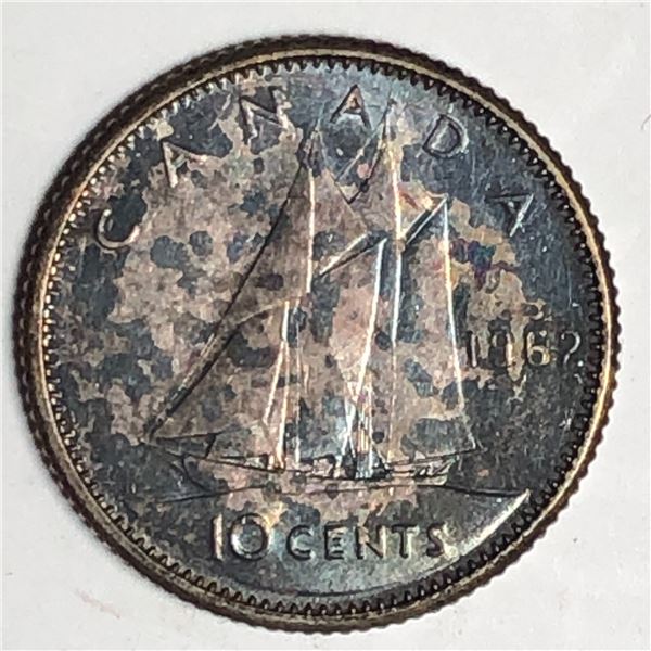 Canadian .10 Cent Dime 1962