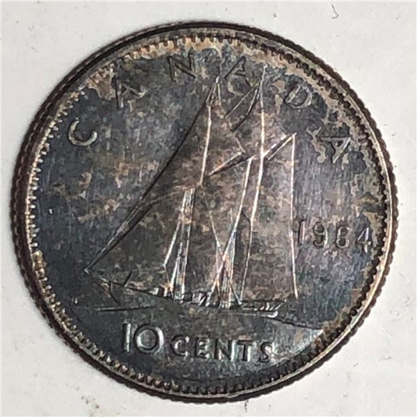 Canadian .10 Cent Dime 1964