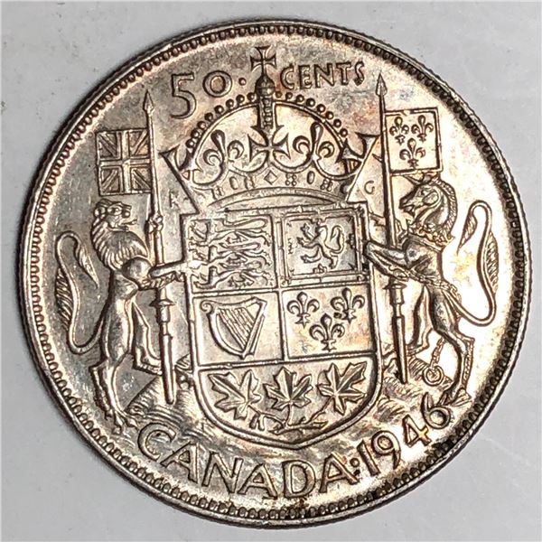 1946 King George VI 50 Cents EF++