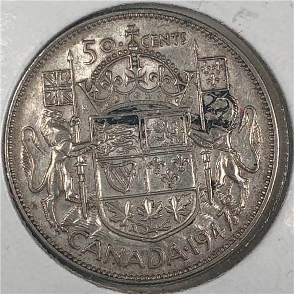 1947 Maple Str.7 King George VI 50 Cents